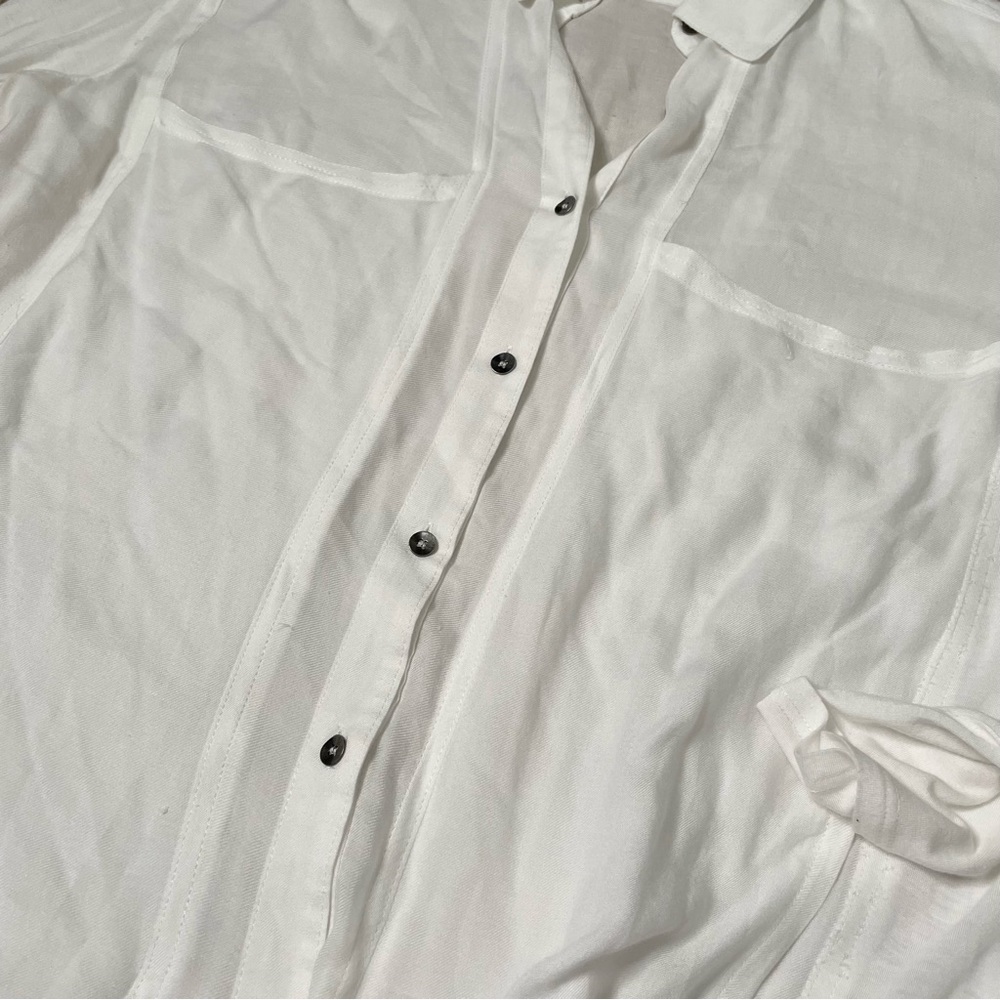 Free People Oversized Button Down Multi Pocket Sh… - image 7